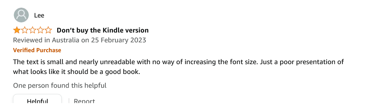 eBook Has Bad Formatting