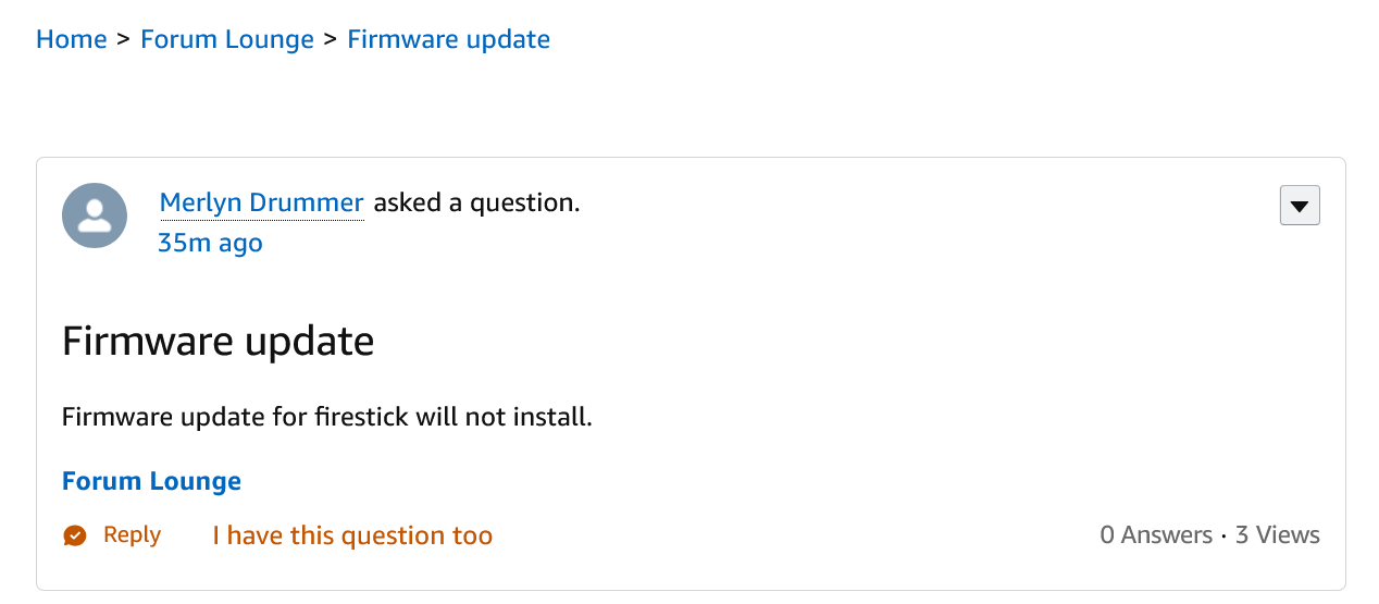 Firmware update